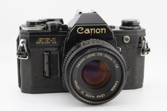 Canon AE-1 Black + 50mm f1.8 (#4423)