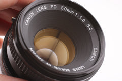 Canon FD 50mm f1.8 S.C. (#4908)