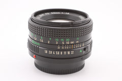 Canon FDn 50mm f1.8 (#4989)