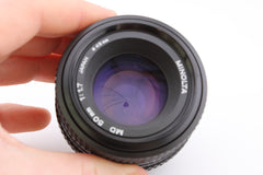 Minolta MD 50mm f1.7 (#3696)
