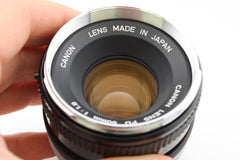 Canon FD 50mm f1.8 Chrome Nose (#3785)