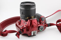 Nikon D3400 Red + 18-55mm f3.5-5.6 (#4067)