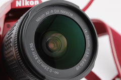 Nikon D3400 Red + 18-55mm f3.5-5.6 (#4067)