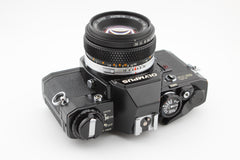 Olympus OM-10 Black + 50mm f1.8 (#4162)