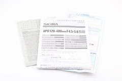 Nikon F - Sigma 120-400mm f4.5-5.6 APO HSM (#4293)