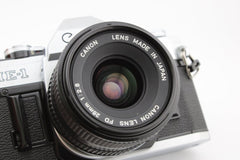 Canon AE - 1 + 28mm f2.8 (#3674) - Canon