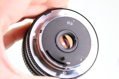 Konica Autoreflex T - 3 + 50mm f1.8 + 28mm f3.5 (#3370) - Konica