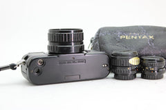 Pentax Auto 110 Set with 50mm, 24mm, 18mm lenses (#2256) - Pentax
