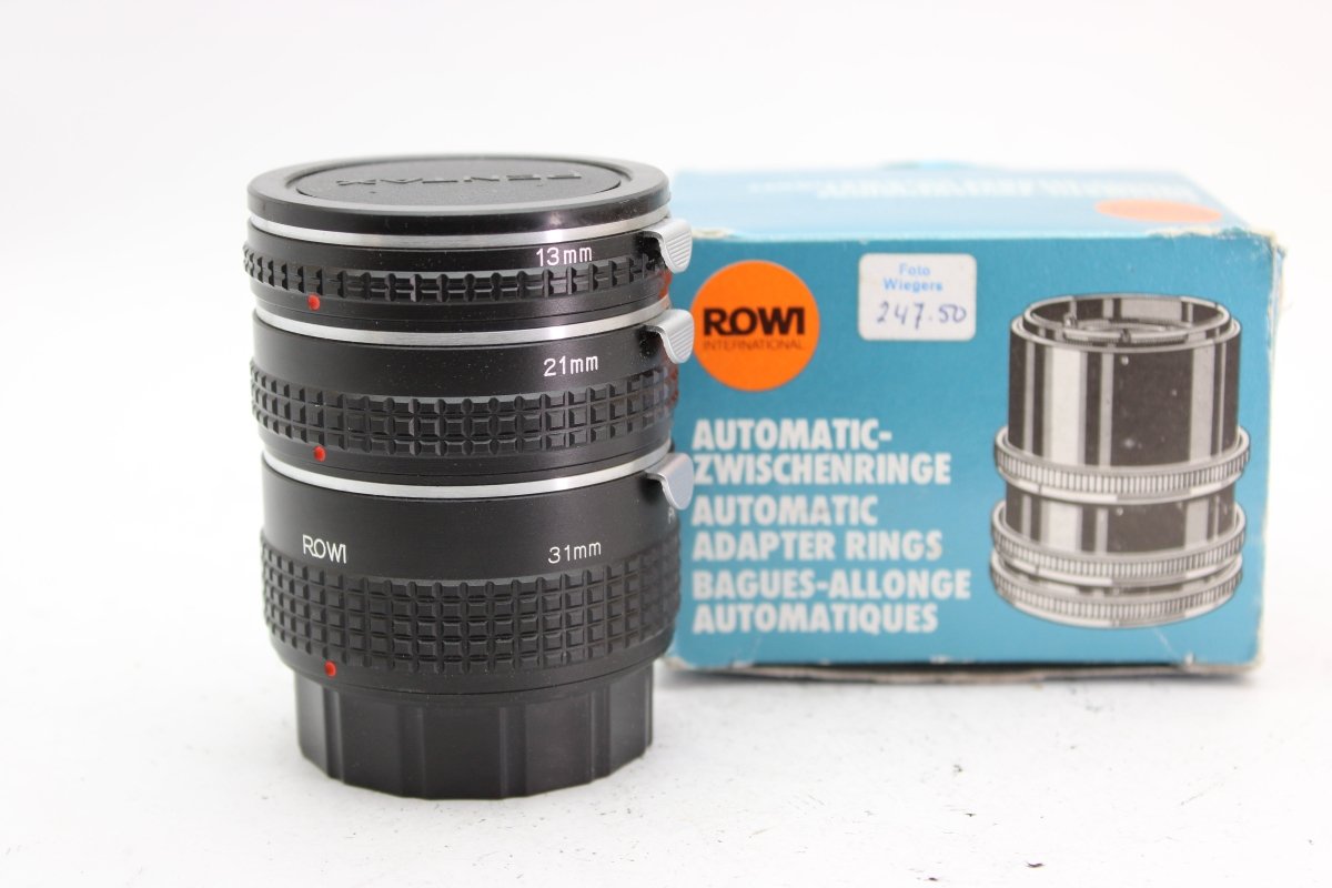 Rowi Extension Tubes Pentax K 13mm, 21mm, 31mm (#2218) - Rowi