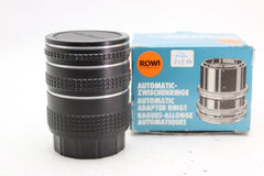 Rowi Extension Tubes Pentax K 13mm, 21mm, 31mm (#2218) - Rowi