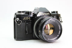Canon AE-1 Black + 50mm f1.8 - Canon