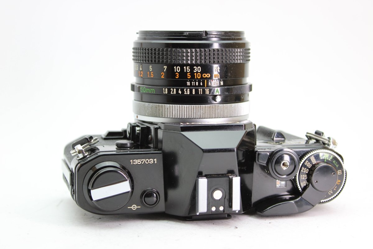 Canon AE-1 Black + 50mm f1.8 - Canon