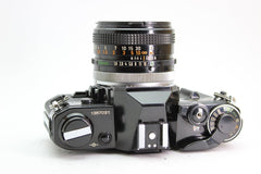 Canon AE-1 Black + 50mm f1.8 - Canon