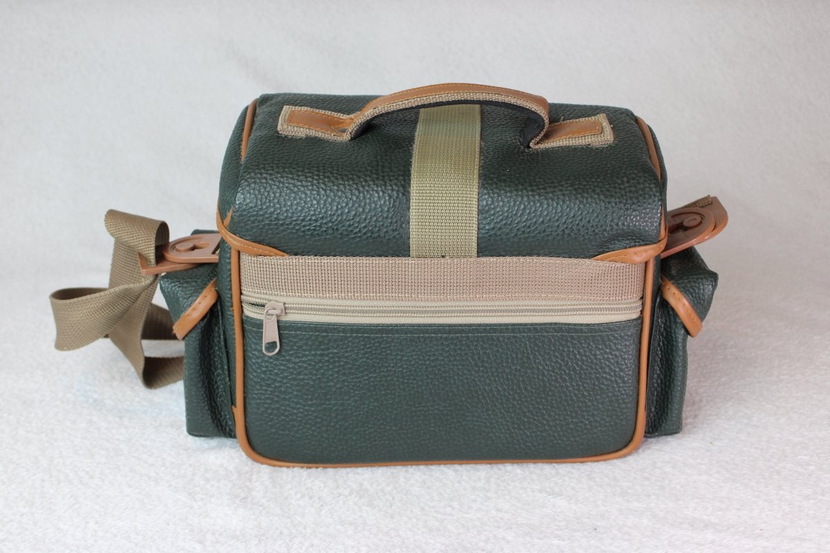Vintage CD Green Leather Camera Bag - CD