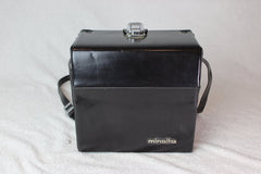 Vintage Minolta Black Leather Camera Case - Minolta