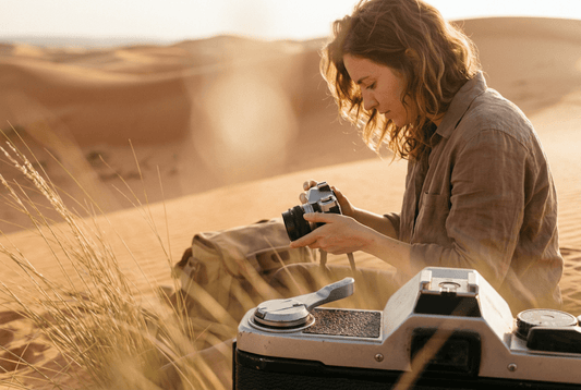 Film Photography in the Desert: How to Keep Sand Out of Your Film Backs - OldCamsByJens