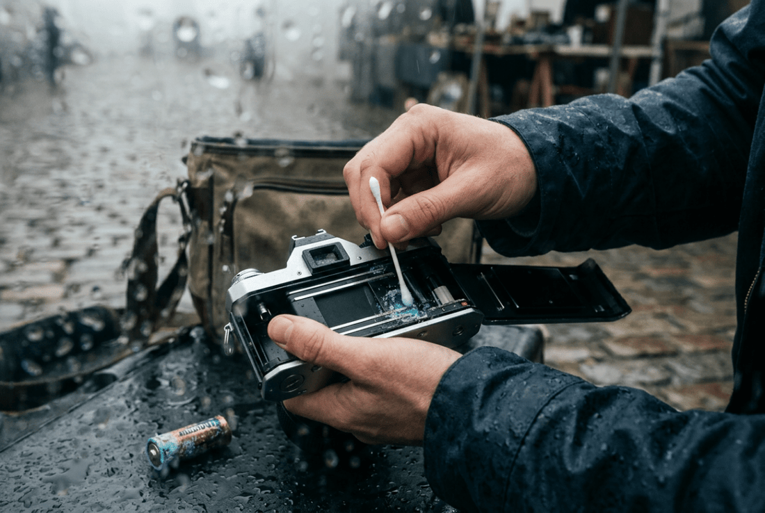 Fixing Battery Leakage: How to Safely Clean Corrosion in Your Camera - OldCamsByJens