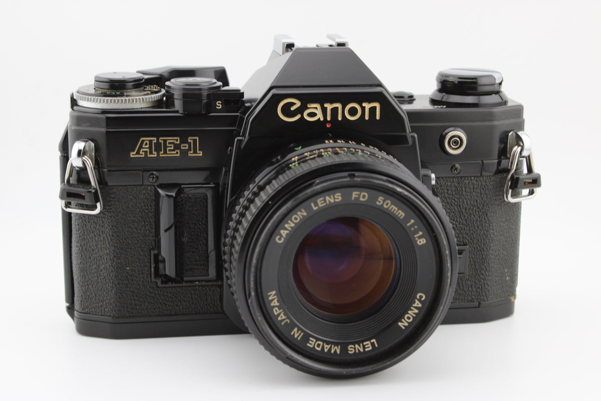 Canon AE-1 Black + 50mm f1.8 (#4423)