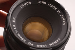 Canon FD 50mm f1.8 S.C. (4811)