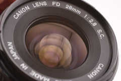 Canon FD 28mm f2.8 S.C. (#4906)