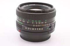 Canon FDn 50mm f1.8 (#4911)