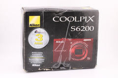 Nikon Coolpix S6200 Red Compact Digital Camera - OldCamsByJens
