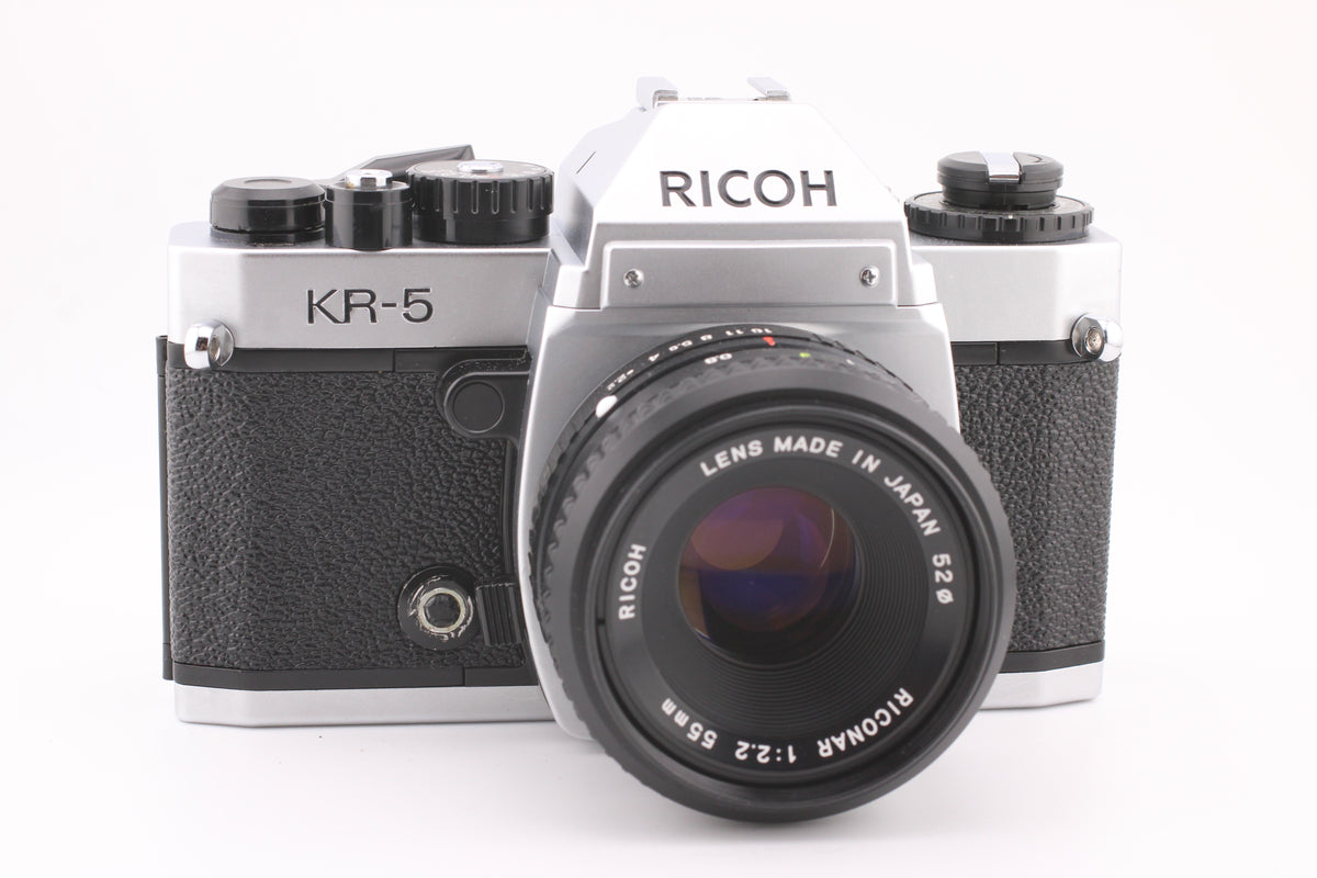 Ricoh KR-5 SLR 35mm Film Camera with 55mm f2.2 Lens - OldCamsByJens