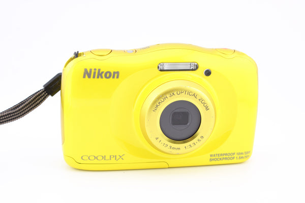 Nikon Coolpix S33 Yellow (#3810) OldCamsByJens - Main Image