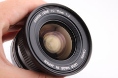Canon FD 17mm f4 (O) (#4054)