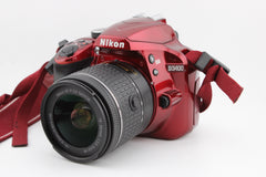 Nikon D3400 Red + 18-55mm f3.5-5.6 (#4067)