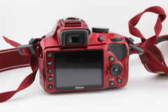 Nikon D3400 Red + 18-55mm f3.5-5.6 (#4067)