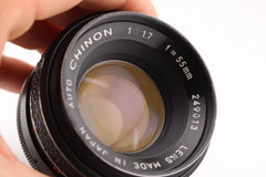 Chinon 55mm f1.7 M42 (#4091)