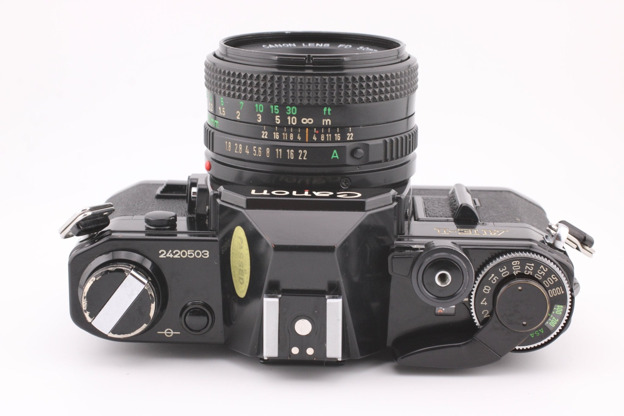 Canon AE-1 SLR 35mm Film Camera with 50mm f1.8 Lens - OldCamsByJens
