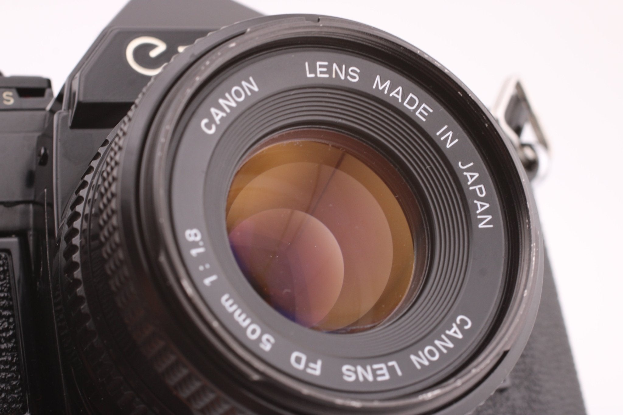 Canon AE-1 SLR 35mm Film Camera with 50mm f1.8 Lens - OldCamsByJens