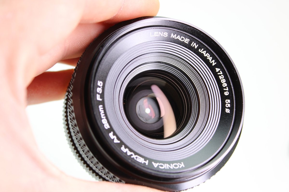 Konica Autoreflex T - 3 + 50mm f1.8 + 28mm f3.5 (#3370) - Konica