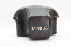Minolta Black Leather Camera Case - Minolta