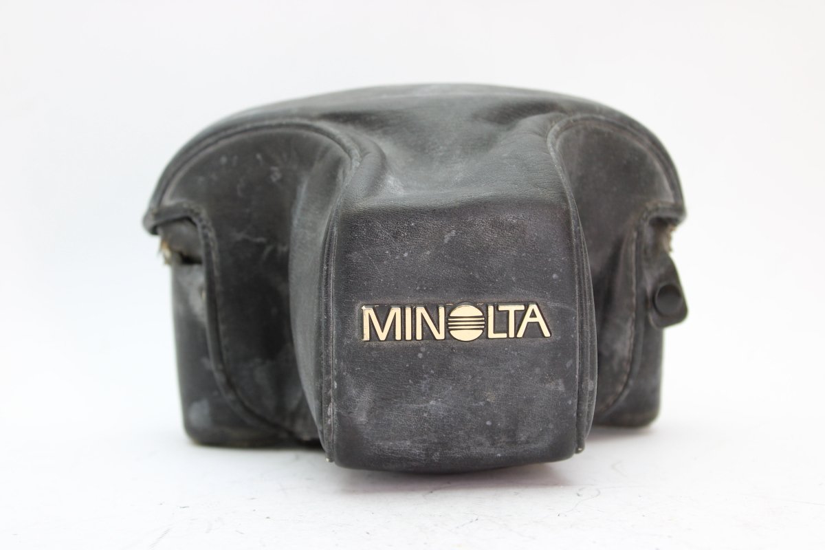 Minolta Black Leather Camera Case - Minolta