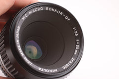 Minolta MC Macro Rokkor-QF 50mm f3.5 (5346) - Minolta