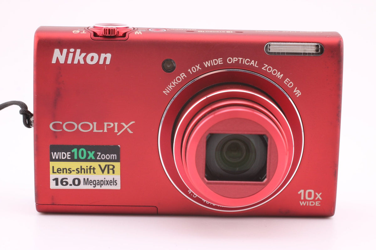 【返品保証】 ニコン　Nikon COOLPIX S6200 レッド Nikon Coolpix S6200 Red Compact Digital Camera - OldCamsByJens
