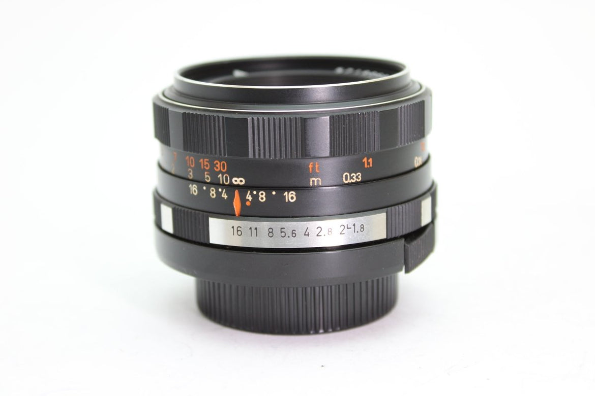 M42 PENTACON auto 50mm f1.8 MC ペンタコン M42 MOUNT SPIRAL: VEB Pentacon auto 50mm F1.8 (M42) Early model