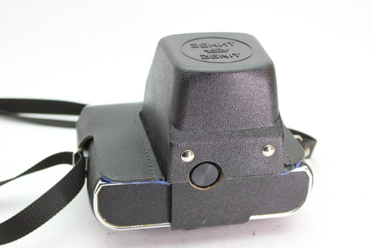 Zenit Black Leather Case with Strap (#2201) - Zenit