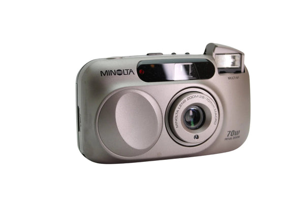 Appareil photo argentique Minolta Riva Zoom 70W Or Reconditionné Appareil photo argentique Minolta Riva Zoom 70W Or Reconditionné