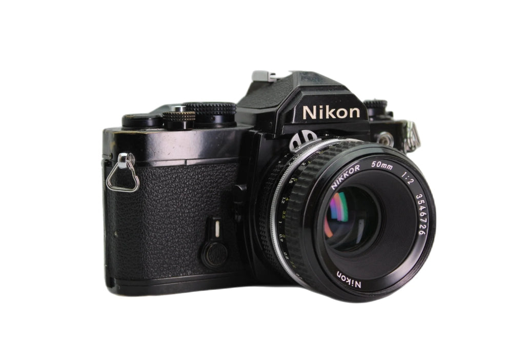 Nikon ニコン FM ブラック Nikkor 50mm 1:2 Nikon FM + 50mm f/2 - OldCamsByJens
