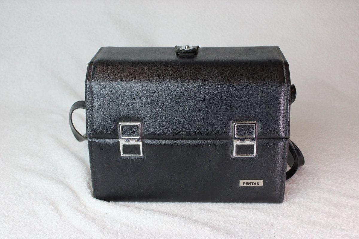 Vintage Pentax Black Leather Camera Case - Pentax